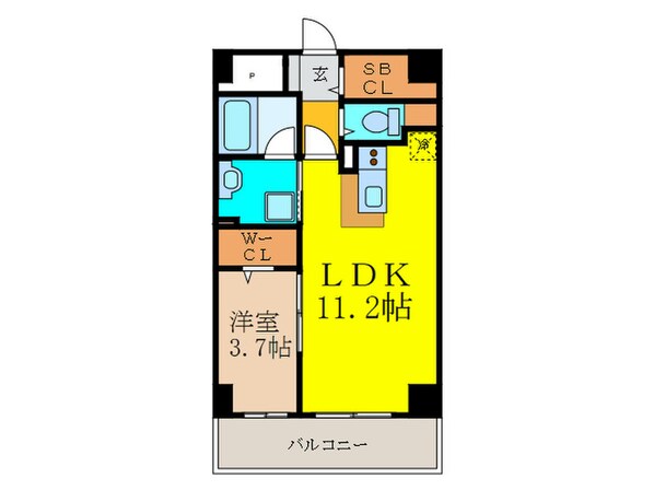 ｱｸﾄﾀﾚｲｱ茨木駅前の物件間取画像